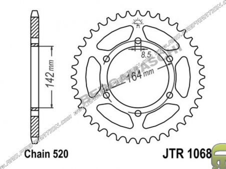 Sprocket France Equipement Teeth For Motorcycle Hyosung Gt Comet And