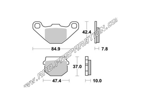 Pastillas De Freno Delanteras Y Traseras AP RACING Para ADLY SUPER