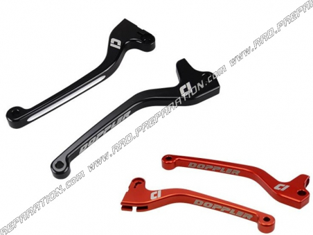 Paire De Leviers De Frein DOPPLER Noir Ou Rouge Pour YAMAHA MBK