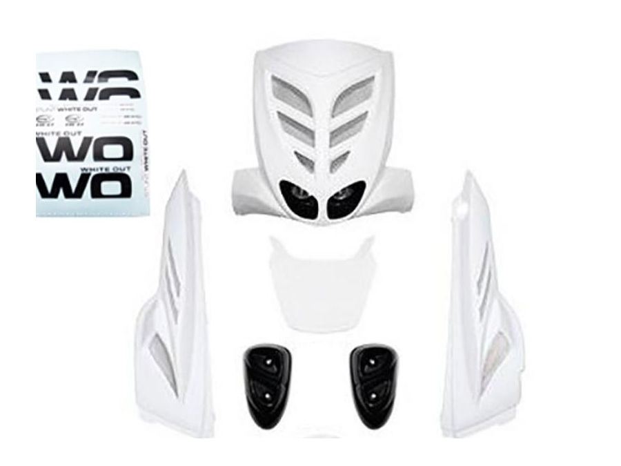 Kit Pi Ces De Car Nage Bcd Blanc Pour Scooter Yamaha Slider Naked