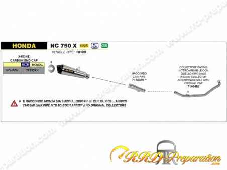 L Nea De Escape Arrow X Kone Para Honda Nc X De A