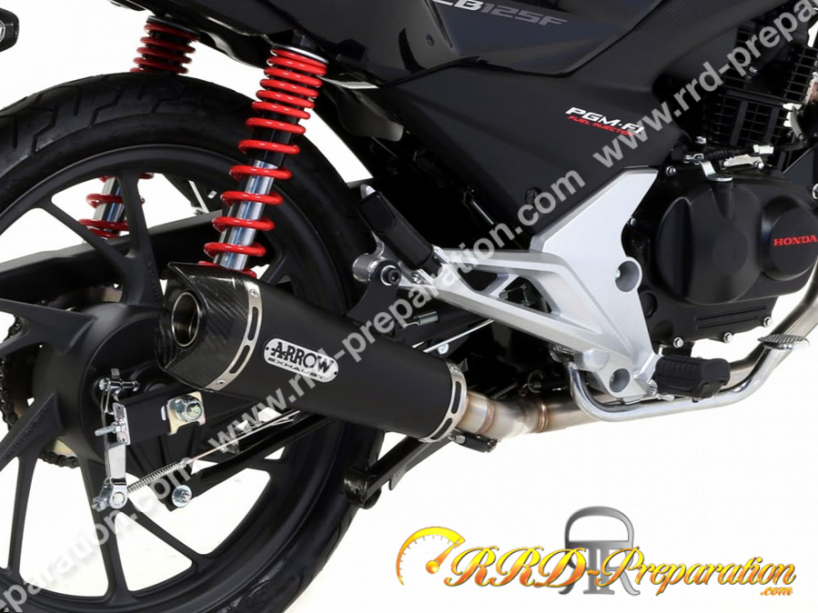 Pot D Chappement Arrow Racing X Kone Dark Carbone Pour Moto Honda Cbf