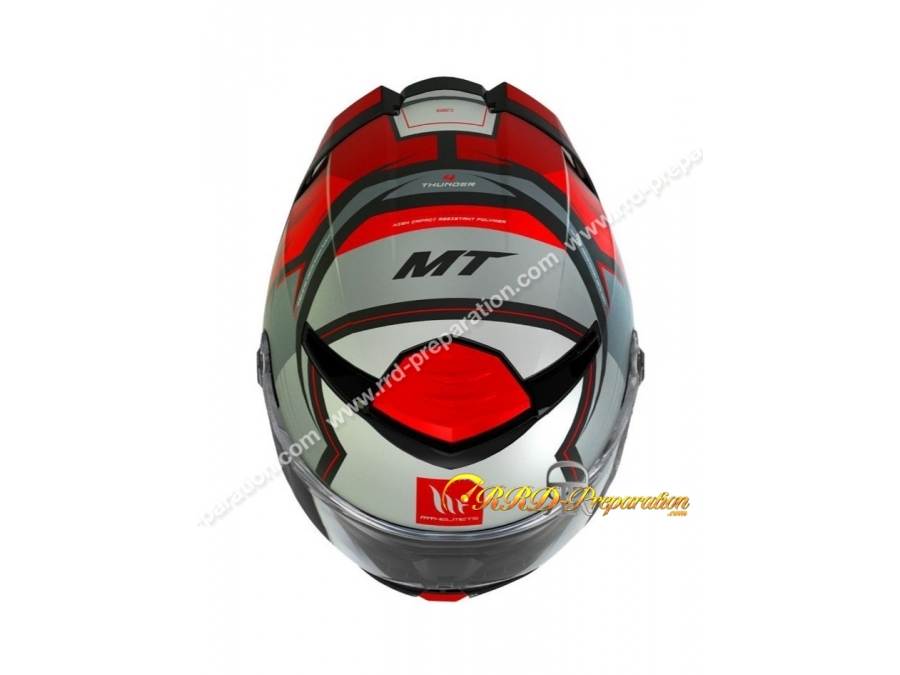 MT THUNDER 4 SV PENTAL B5 Full Face Helmet Red Mother Of Pearl Matt