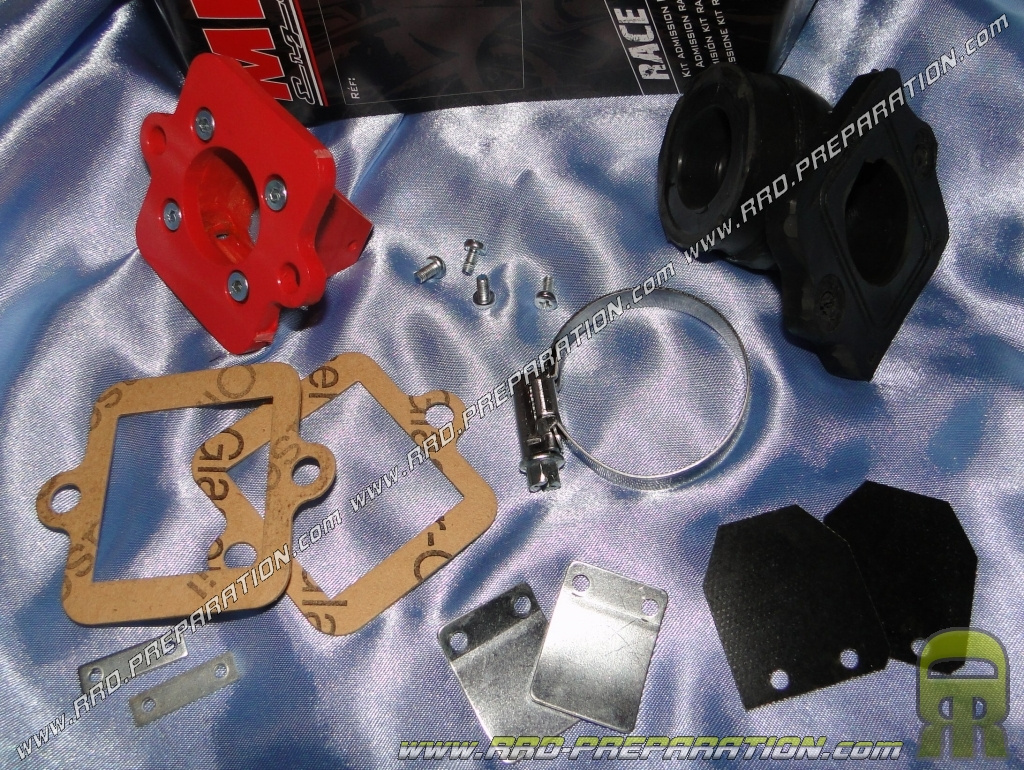 Kit pipe + lamelles carbone MVT Ø19 / 21mm pour Peugeot LUDIX, SPEEDFIGHT 3, NEW VIVACITY, JET