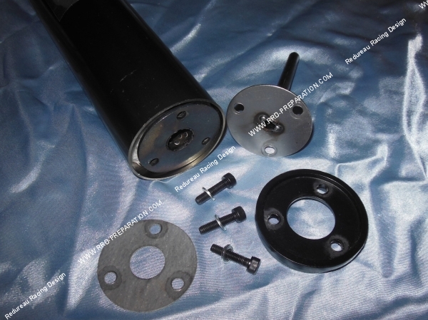 Collier de pot silencieux d échappement 70mm Doppler moto ER1 - WR7 - GP8.0  coloris noir - Cdiscount Auto