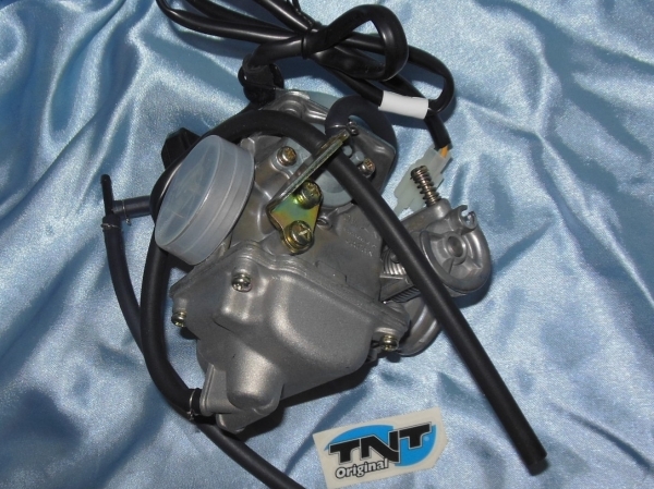 côté Carburateur type origine TNT Original pour maxi-scooter 125cc 4 temps GY6 chinois 152 QMI