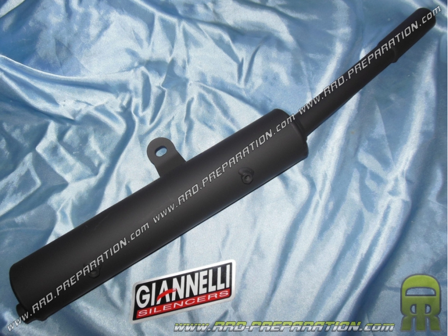 Silencer alone of exhaust GIANNELLI black steel for YAMAHA DT R 50cc 2 times 1982 to 1989