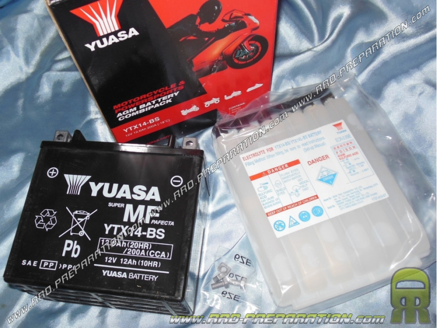 Yuasa Battery YTX14-BS Maintenance Free