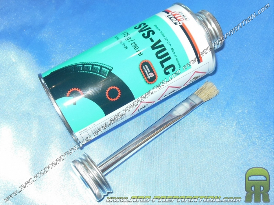 colle liquide vulcanisante pour rustine - 2 tubes