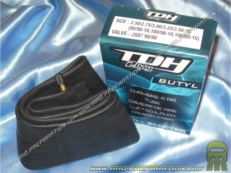 TDH 2day inner tube width 2.50 to 3.50 10 inches angled valve (90/90-10, 100/90-10, 100/80-10)