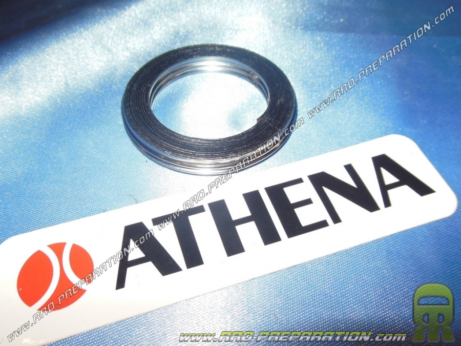 Round exhaust gasket ATHENA steel Ø30mm for YAMAHA DT 50cc, RZ 50cc, YF 60cc ...