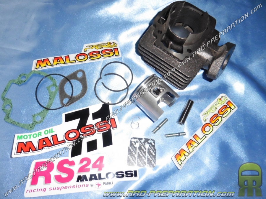 Cylinder / piston without cylinder head MALOSSI cast iron 70cc Ø47mm for DERBI Air (ATLANTIS, PADDOCK, PREDATOR ...)