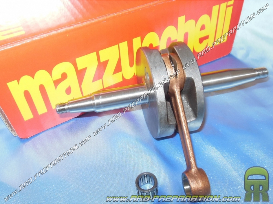 Cigüeñal, conjunto de biela MAZZUCCHELLI carrera larga 44mm (sedas Ø17mm) para motor mécaboite minarelli P4 & P6