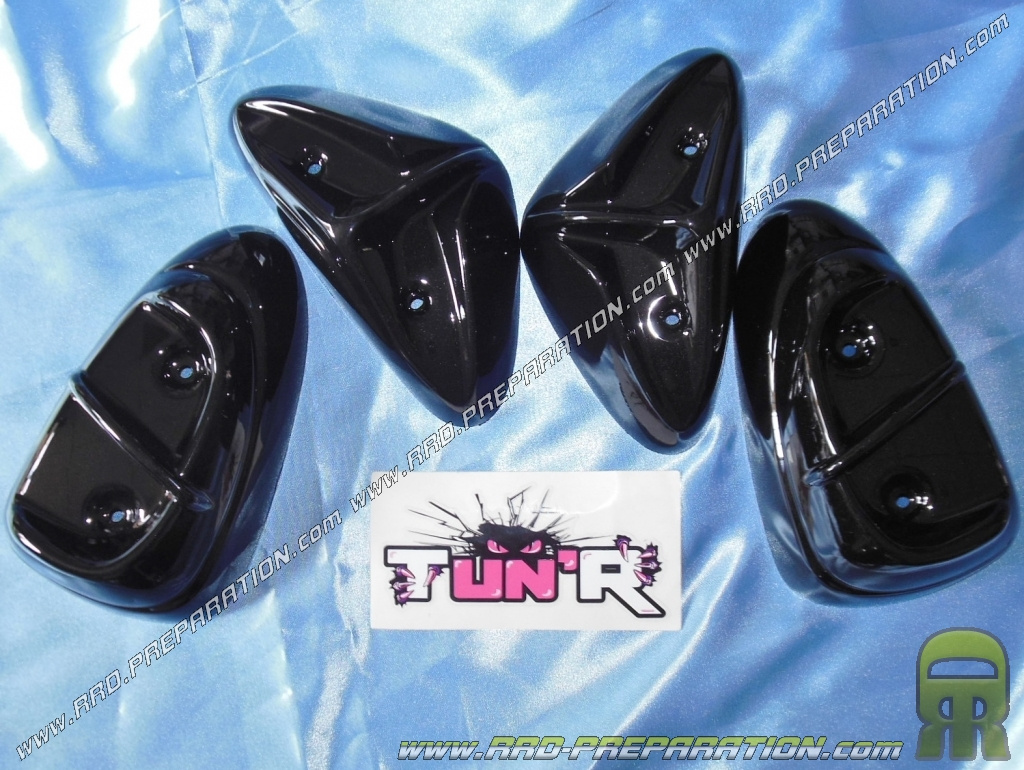 Set Of 4 Fairing Protections Tun R White Or Black For Scooter Mbk Stunt Www Rrd Preparation Com