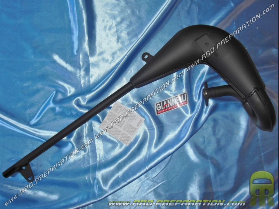 GIANNELLI exhaust body in black metal for SUZUKI TSX E 80cc 2-stroke 1982 to 2001