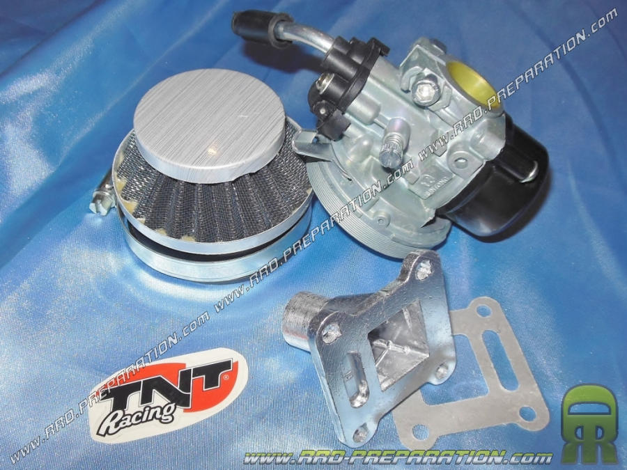 MCHNIC - Kit de carburateur avec filtre à air, filtre à essence et tuyau  pour 2 temps - Pour 47 cm3,49 cm3, mini moto, VTT, quad, moto-cross, buggy