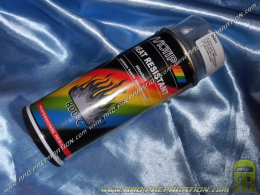 Bombe peinture noir haute-température 800°C Motip 400ml