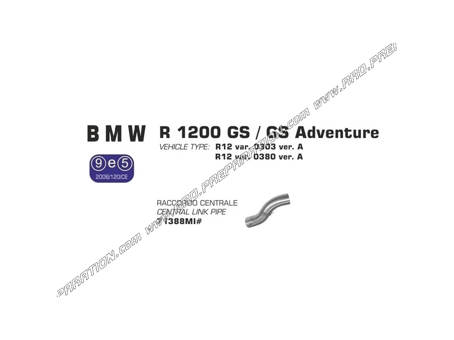 ARROW silencer MAXI RACE-TECH for BMW R 1200 GS, R 1200 Adventure ... from 2004 to 2012