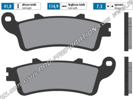 Plaquettes de frein POLINI Fritée avant / arrière pour scooter HONDA FORESIGHT, FORZA, JAZZ, REFLEX, PANTHEON 250, 125, 150...