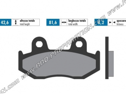 Pastillas de freno delanteras / traseras POLINI para scooter SUZUKI BURGMAN X, K3, K6, K7, 250, 400...