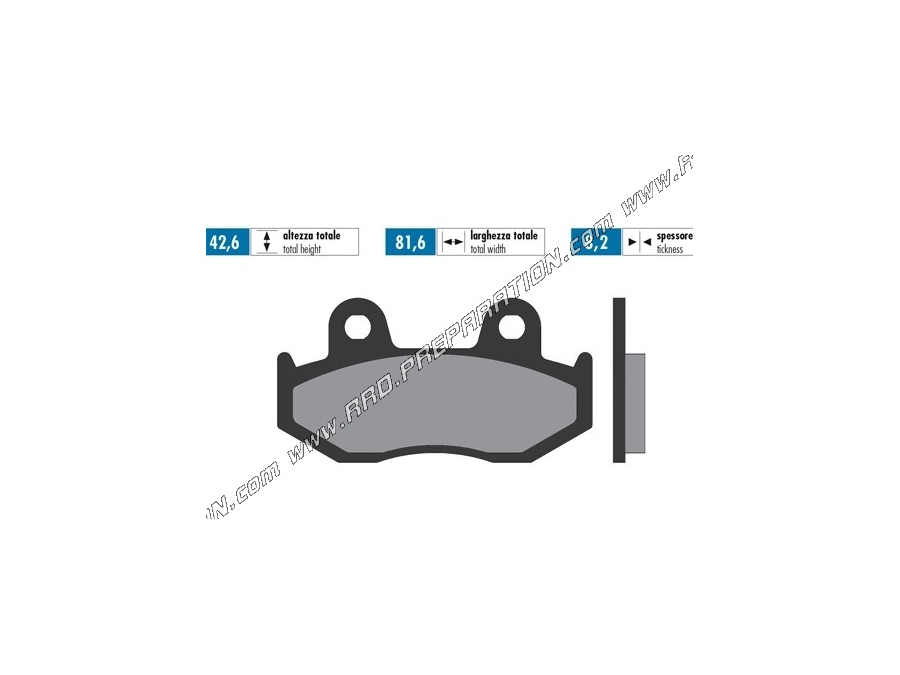 Pastillas de freno delanteras / traseras POLINI para scooter SUZUKI BURGMAN X, K3, K6, K7, 250, 400...