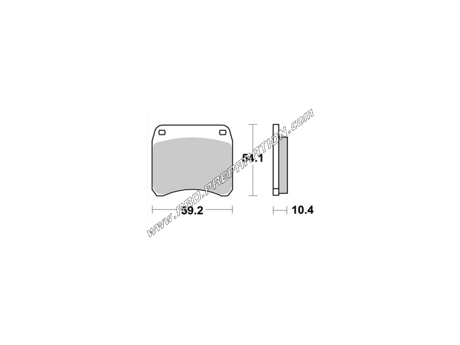 AP RACING front - rear brake pads for TRIUMPH BONNEVILLE, TR65 THUN DERBI RD, TIGER TRAIL, TRIDENT, TSS, TSX 750