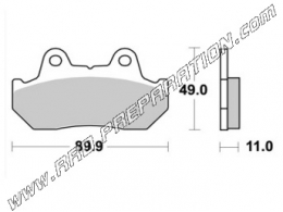 Pastillas de freno delanteras AP RACING para HONDA XLV TRANSALP 600 y NS R 500 desde 1985