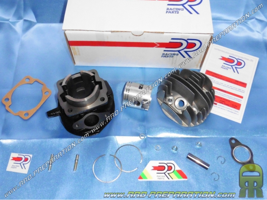 Kit motor alto Ø47mm 75cc DR Racing hierro fundido 3 transferencias para scooter VESPA 50cc 2T PK, HP, XL, SPECIAL, PIAGGIO APE.