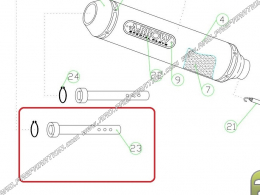 Reductor de ruido DB KILLER ARROW para silenciador ARROW en TRIUMPH SPEED TRIPLE 1050