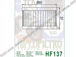 Filtro de aceite HIFLO FILTRO para moto BORILE SCRAMBLER, SUZUKI DR, SAVA GE, FREEWIND... 650, 750, 800cc