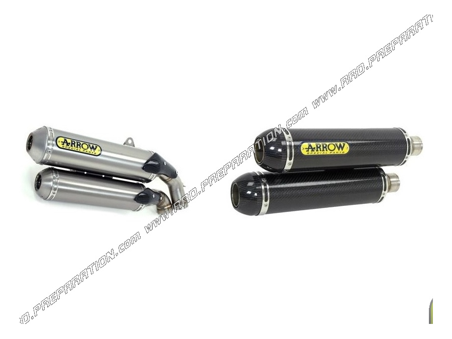 Par de silenciadores ARROW RACE-TECH para moto Suzuki GSR 600 2006 a 2011