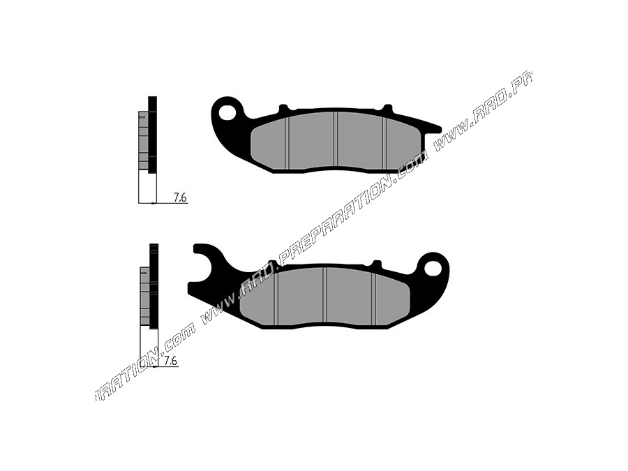 Pastillas de freno delanteras POLINI para scooter PIAGGIO LIBERTY, MEDLEY 125 y 150