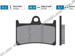 Pastillas de freno delanteras POLINI para scooter YAMAHA TMAX 500, T MAX 530...