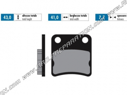 Plaquettes de frein POLINI pour scooter CAGIVA CITY, HONDA DIO, SP, ZX, HSC SC01... 50