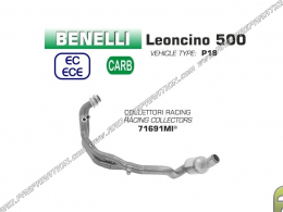 Collecteur ARROW RACING pour silencieux ARROW ou ORIGINE sur Benelli Leoncino 500 2017/2018