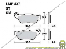 Plaquettes de frein AP RACING fritées avant pour scooter Yamaha X-CITY, X-MAX, Mbk SKYCRUISER 125cc à partir de 2006