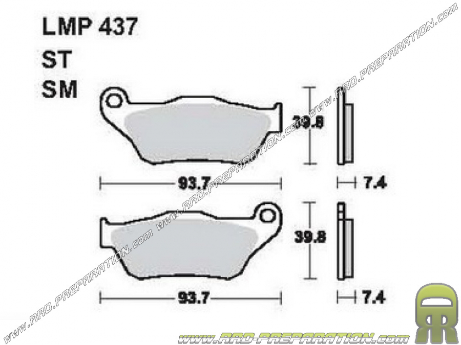 Pastillas de freno sinterizadas delanteras AP RACING para scooter Yamaha X-CITY, X-MAX, Mbk SKYCRUISER 125cc desde 2006