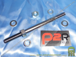 Eje rueda trasera completo P2R para PEUGEOT 103 SPX, RC X Ø12mm longitud 182mm