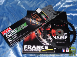 Kit chaîne FRANCE EQUIPEMENT renforcé pour moto SUZUKI GSX R 750 SRAD de 1998 à 1999