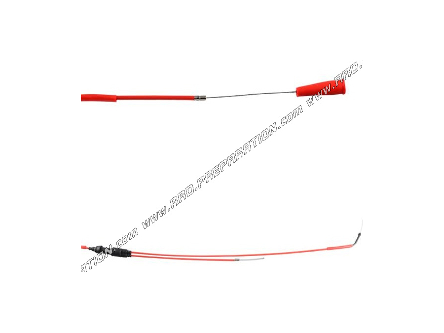 DOPPLER accelerator / gas cable with sheath for mécaboite 50cc DERBI SENDA, SMT, RC R, SX EURO3, EURO 4