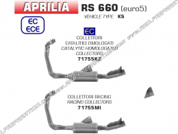 Colector ARROW RACING para silenciador ARROW INDY RACE para APRILIA RS 660 2020, 2021