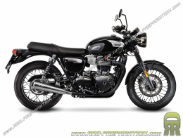 Par de silenciadores de escape LEOVINCE CLASSIC RACER para TRIUMPH BONNEVILLE T100 de 2017 a 2018