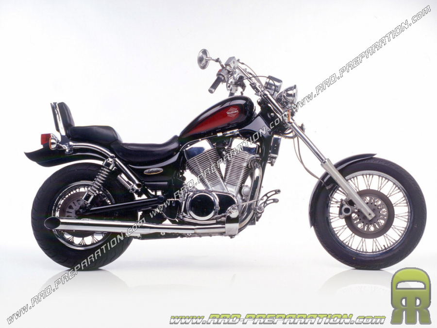 Par de silenciadores de escape LEOVINCE SILVERTAIL K02 para SUZUKI VS GL 1400 INTRUDER de 1987 a 2000