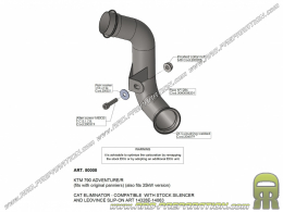 Pair of ARROW RACE-TECH exhaust silencers for KTM 990 SMT and from