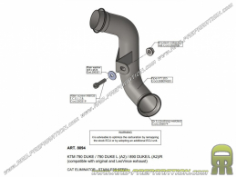 Raccord non catalysé LEOVINCE pour KTM 790, 890 DUKE/L /R de 2020 à 2021