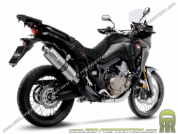 Silenciador trasero LeoVince SLIP-ON SBK LV ONE EVO Black Edition, acero  inoxidable negro, tapa de carbono, con homologación para Honda CRF 1100 L  Africa Twin/Adventure Sport/DCT