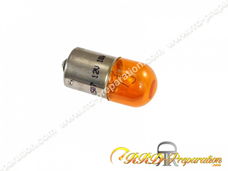 Bombilla intermitente CGN lámpara transparente o naranja con pinzas BA9S  12V 10W