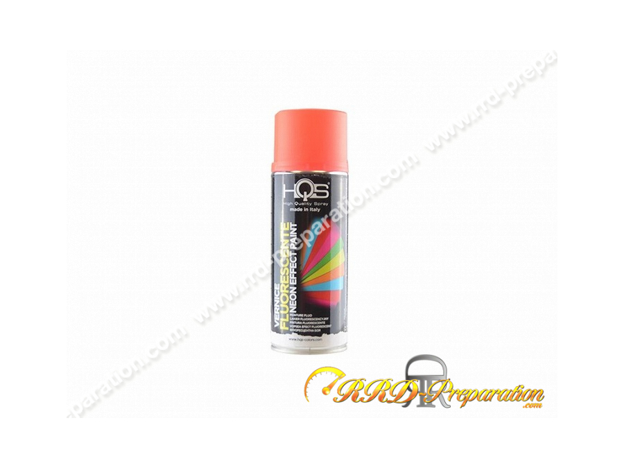 Bombe spray peinture vernis transparent BRILLANT ou MAT HQS pour  carrosserie, carénage 400ML