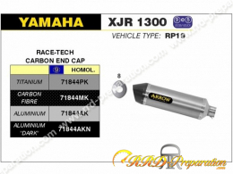 Silencieux ARROW RACE TECH pour collecteur ORIGINE sur Yamaha XJR 1300 de 2007 à 2017