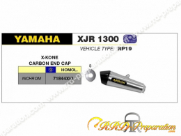 Silencieux ARROW X-KONE pour collecteur ORIGINE sur Yamaha XJR 1300 de 2007 à 2017